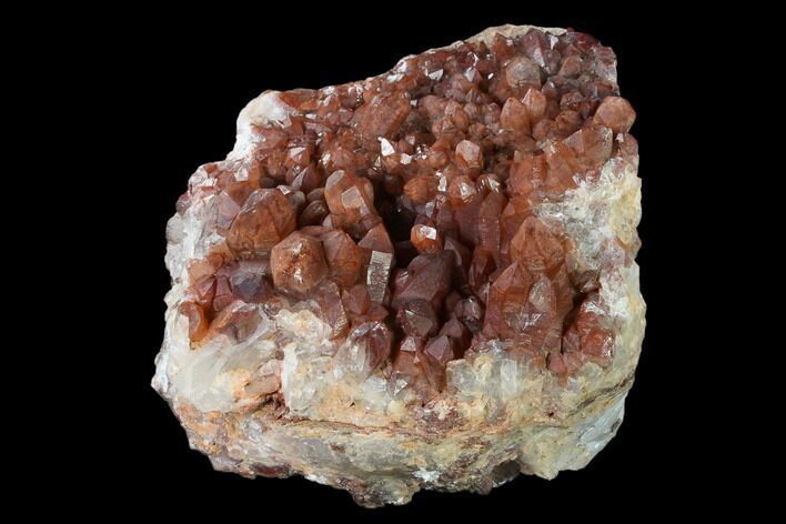 Natural, Red Quartz Crystal Cluster - Morocco #138897